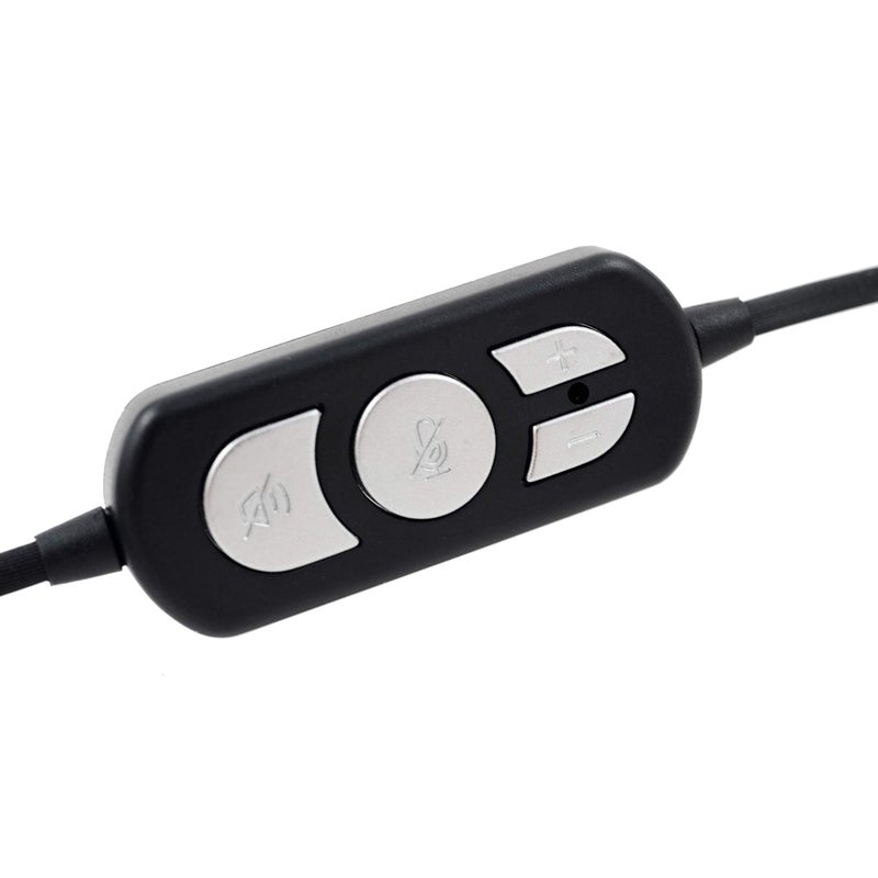 iMicro Im320 USB Headset with Adjustable Microphone Noise Cancelling, Wired Headphone for PC, Laptop,Black - Image 4
